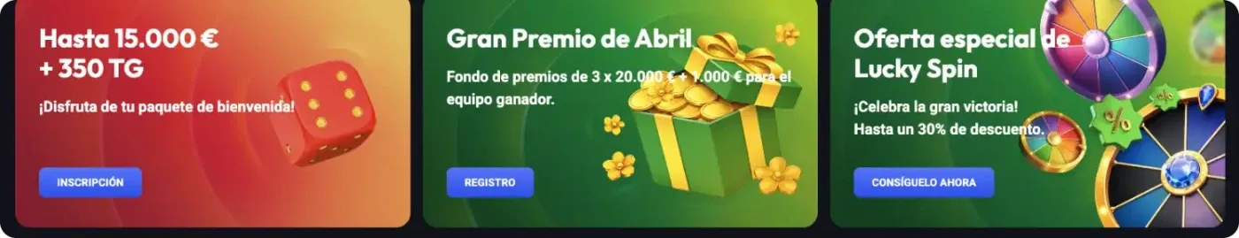 Bonos y Promociones de Spinaura Casino