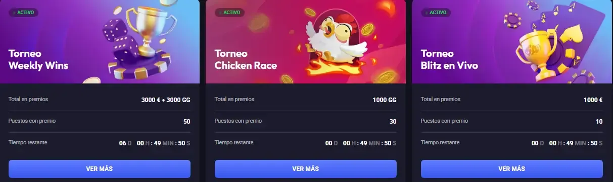 Torneos y Competiciones en Spinaura Casino